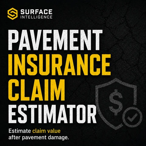 Pavement Insurance Claim Estimator card