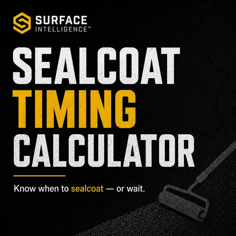Sealcoat Timing Calculator tool